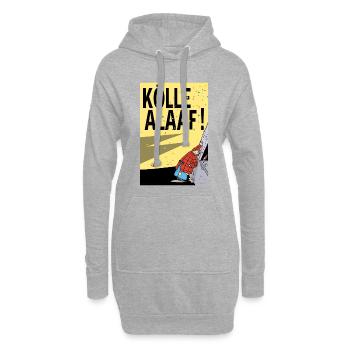 Köln Karneval Alaaf Cartoon - Hoodie-Kleid - Grau meliert - Vorne