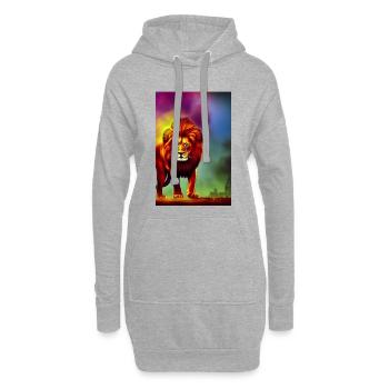 Le Roi Lion - Sweat-shirt à capuche long Femme - gris chiné - Devant