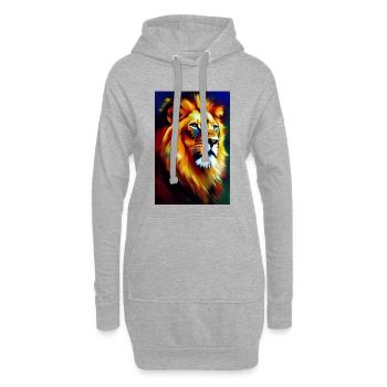 Le Roi Lion - Sweat-shirt à capuche long Femme - gris chiné - Devant
