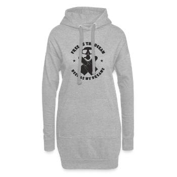 Taucher Tauchsport Geschenk Ozean Tauchen - Hoodie-Kleid - Grau meliert - Vorne