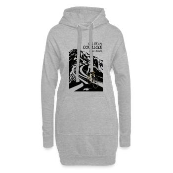 Besteigung des Col de la Couillole - Hoodie-Kleid - Grau meliert - Vorne