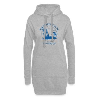 Dominican Republic Surfing  - Hoodie Dress - heather grey - Front