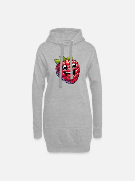 Himbeeren Himbeeren - Hoodie-Kleid - Grau meliert