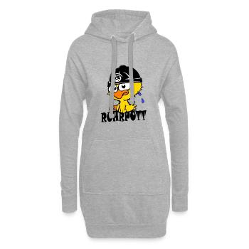 Poussin de Ruhrpott - Sweat-shirt à capuche long Femme - gris chiné - Devant