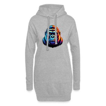 Gorilla - Hoodie-Kleid - Grau meliert - Vorne