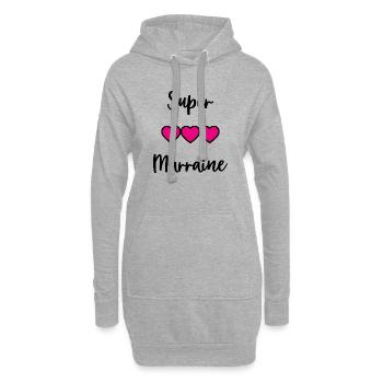 PATIN. TANTE. TATA. MAMA. MUTTERTAG - Hoodie-Kleid - Grau meliert - Vorne
