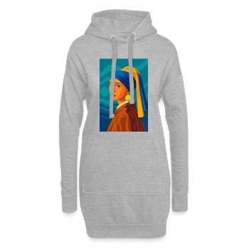 Die Jungfrau (in der Schwebe) - Hoodie-Kleid - Grau meliert - Vorne