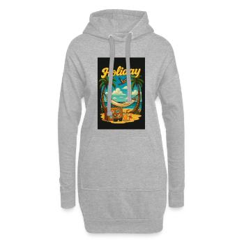 Holiday - Urlaub - Hoodie-Kleid - Grau meliert - Vorne