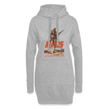 Mars Exploration - Hoodie-Kleid - Grau meliert - Vorne
