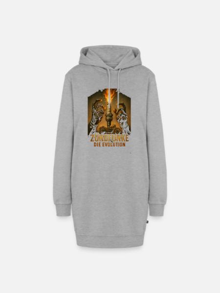 ZÜNDFUNKE – Die Evolution - Hoodie-Kleid - Grau meliert