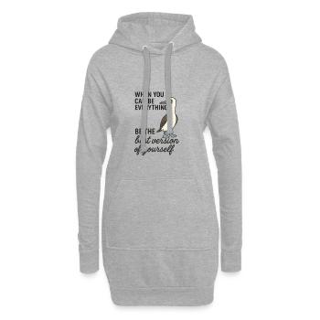 Blaufußtölpel - Beste version - Hoodie-Kleid - Grau meliert - Vorne