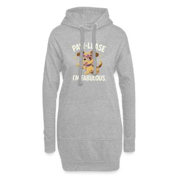 Pawlease Im Fabulous - Hoodie-Kleid - Grau meliert - Vorne