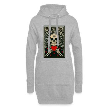 la_mort_vous_va_si_bien - Hoodie Dress - heather grey - Front