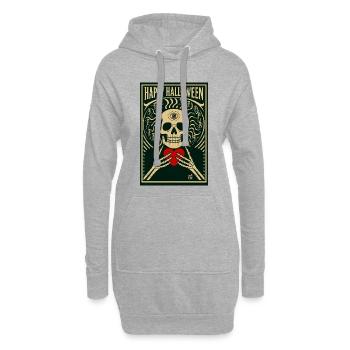 Crane_Mystique_et_Danse_Squelettique - Sweat-shirt à capuche long Femme - gris chiné - Devant
