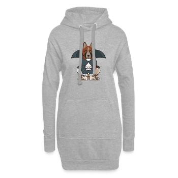 American Akita Hundebesitzer Mutter Stolzer Akita Liebhaber Gif - Hoodie-Kleid - Grau meliert - Vorne