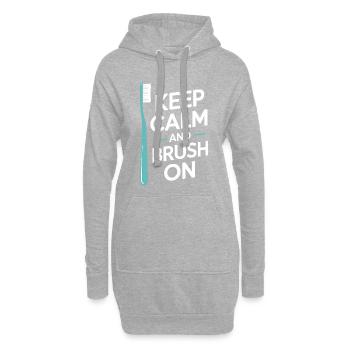 Ingénierie dentaire de précision Artwork - Sweat-shirt à capuche long Femme - gris chiné - Devant