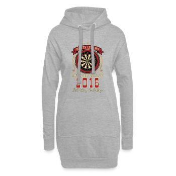 Darts legend 2016, Geburtstags Shirt, Hoodie, Bag - Hoodie-Kleid - Grau meliert - Vorne