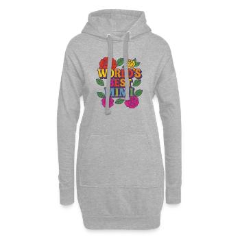 Die beste Mutter der Welt - Hoodie-Kleid - Grau meliert - Vorne