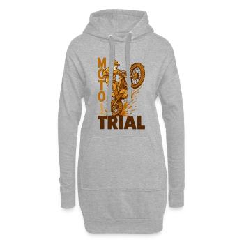Moto Trial Rider Splash Motocross - Hoodie-Kleid - Grau meliert - Vorne
