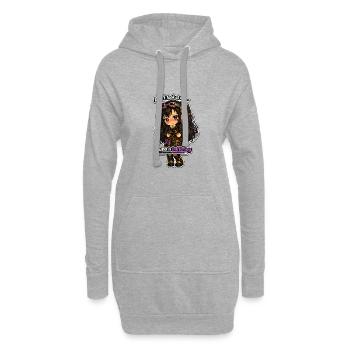 Luna Buffing Chibi Steampunk - Hoodie-Kleid - Grau meliert - Vorne