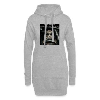Wildschwein Geschwindikeit Kontrolle - Hoodie-Kleid - Grau meliert - Vorne