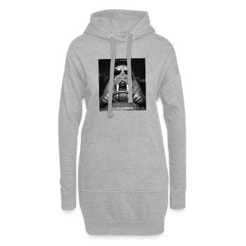 Walross Blitzer Foto - Hoodie-Kleid - Grau meliert - Vorne