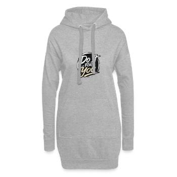 Tu es für dich - Hoodie-Kleid - Grau meliert - Vorne