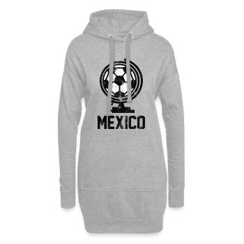 Mexico Fussball - Hoodie-Kleid - Grau meliert - Vorne