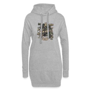 Magdeburg Liebe - Hoodie-Kleid - Grau meliert - Vorne