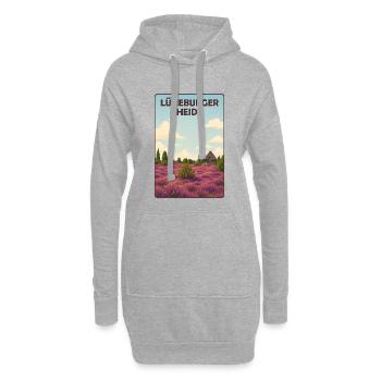 Lüneburger Heide - Hoodie-Kleid - Grau meliert - Vorne