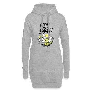 ES IST EIN BALL! - Hoodie-Kleid - Grau meliert - Vorne