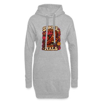 Schmier mich voll! - Hoodie-Kleid - Grau meliert - Vorne