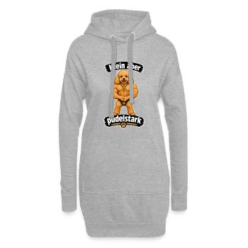 Klein aber Pudelstark - Hoodie-Kleid - Grau meliert - Vorne