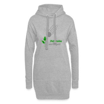 Petersilie verhagelt - Hoodie-Kleid - Grau meliert - Vorne