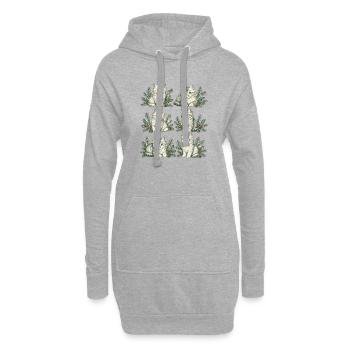 Kätzchennatur - Hoodie-Kleid - Grau meliert - Vorne