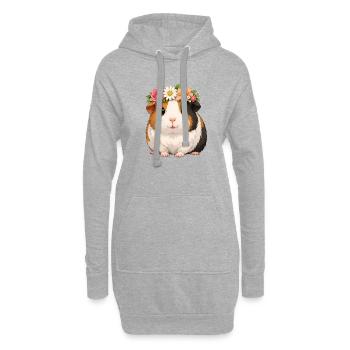 guinea pig - Hoodie Dress - heather grey - Front