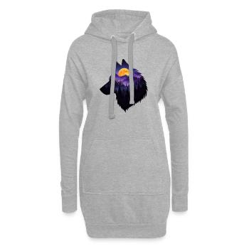 The Forest In Me - Hoodie Dress - heather grey - Front