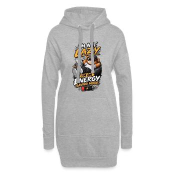 Je ne suis pas paresseux – Mode économie d’énergie - Sweat-shirt à capuche long Femme - gris chiné - Devant