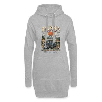 Patrimoine de la route européenne de Balbinio - Sweat-shirt à capuche long Femme - gris chiné - Devant