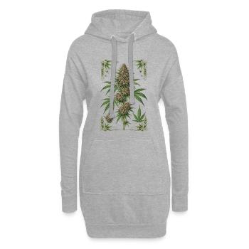 Love_nature - Hoodie-Kleid - Grau meliert - Vorne
