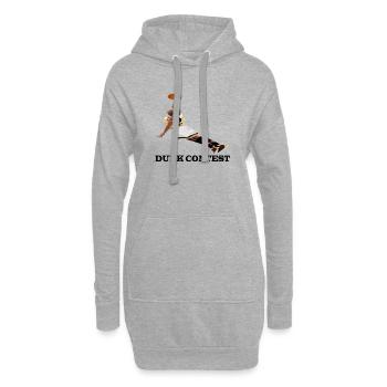 Print "Basketball" - Hoodie-Kleid - Grau meliert - Vorne