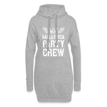 Mallorca Party Urlaub Crew - Hoodie-Kleid - Grau meliert - Vorne