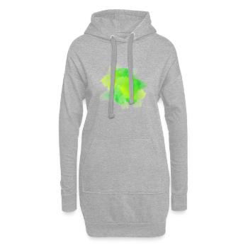 splash bunt farbe muster aufdruck comic style - Hoodie-Kleid - Grau meliert - Vorne