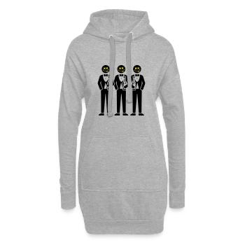 Despedida de soltero Crew Despedida de soltero - Sudadera vestido con capucha - gris jaspeado - delante
