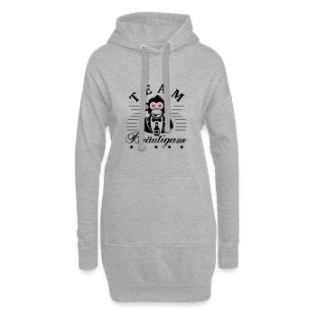 Team Bräutigam Jga - Hoodie-Kleid - Grau meliert - Vorne