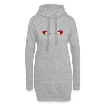 yeyx manga 2 frog - Sweat-shirt à capuche long Femme - gris chiné - Devant