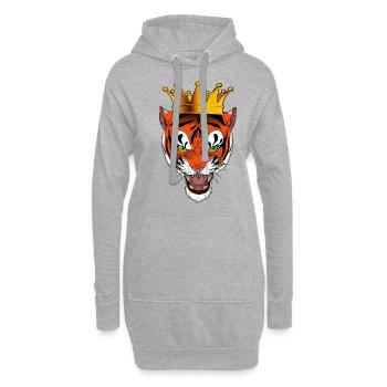Tiger King - Hoodie-Kleid - Grau meliert - Vorne