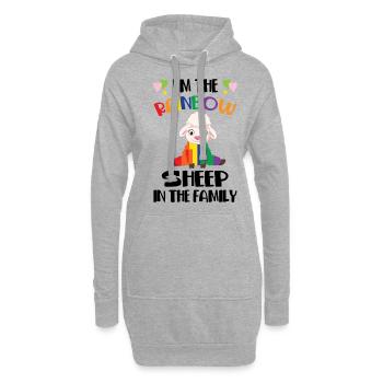I'm The Rainbow Sheep In The Family Lesbian Love G - Hoodie-Kleid - Grau meliert - Vorne