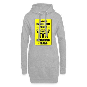 Enterrement de vie de garçon Équipe de beuverie Jga - Sweat-shirt à capuche long Femme - gris chiné - Devant