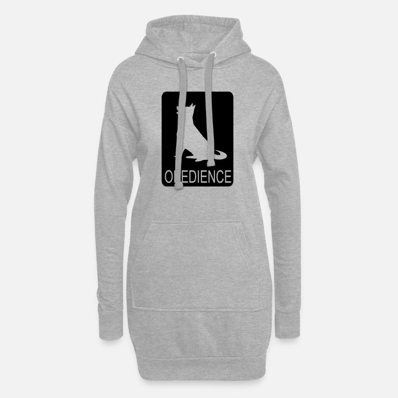Obendience - Hoodie-Kleid - Grau meliert